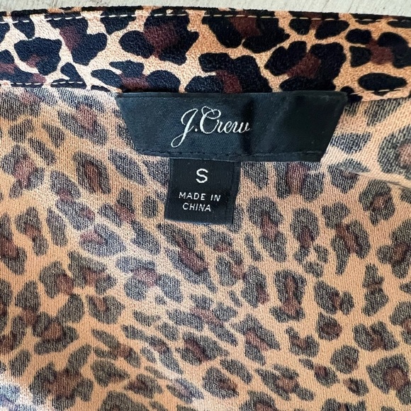 J.Crew Wrap Top Size Small Animal Print - Picture 6 of 10